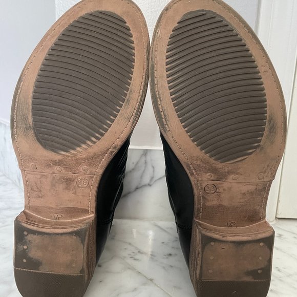 Hibou black leather ankle boots - Picture 11 of 12